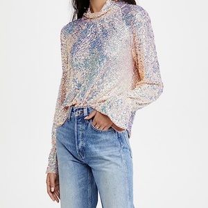 Free People Moonstruck Top. Size M. Color: Lilac Glow.